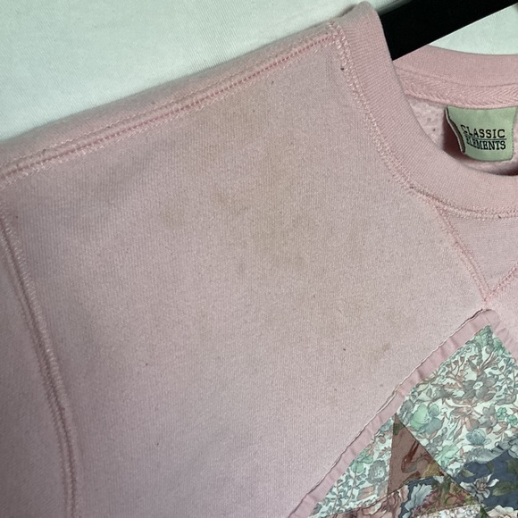 Quilted Patchwork Crewneck Sweater - Picture 3 of 4